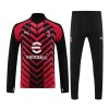 AC Milan Sweat d'Entraînement Quarter-Zip 2023-24 Rouge Noir Pour Homme